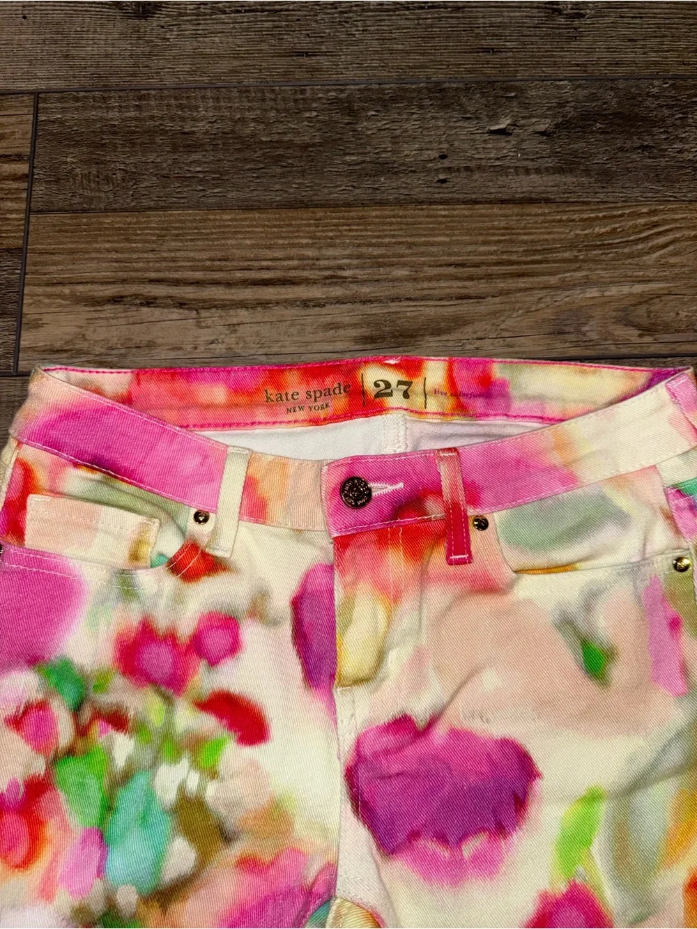 Kate spade Floral Jeans Size 27 EUC